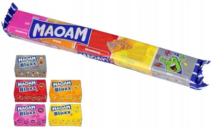 Maoam BLOXX – Dissolvable Chewing Gum 5 x 22g / 110g / 3.88oz