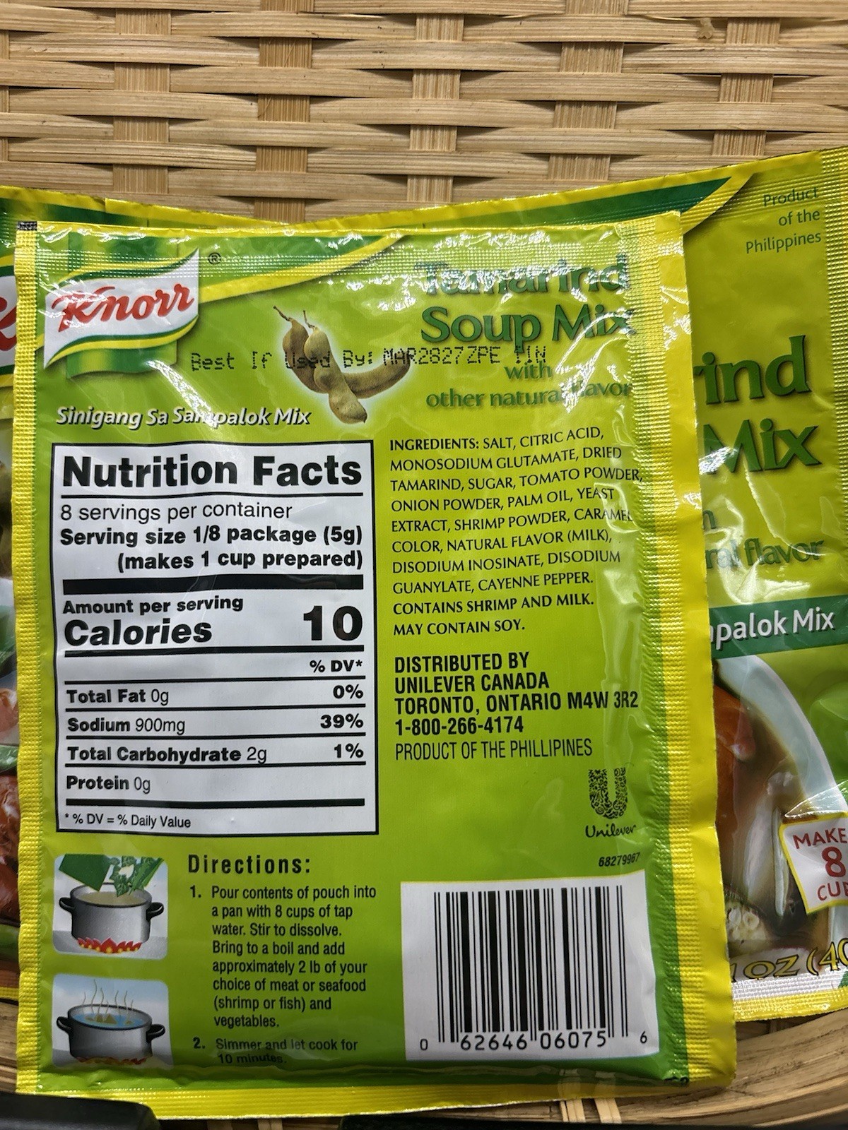 Knorr Tamarind Soup Mix – 40 grams x 3 pack