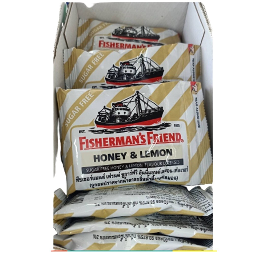 Lozenges Candy Fisherman’s Friend Honey Lemon Flavor Sugar Free 25 g x 5 Packs