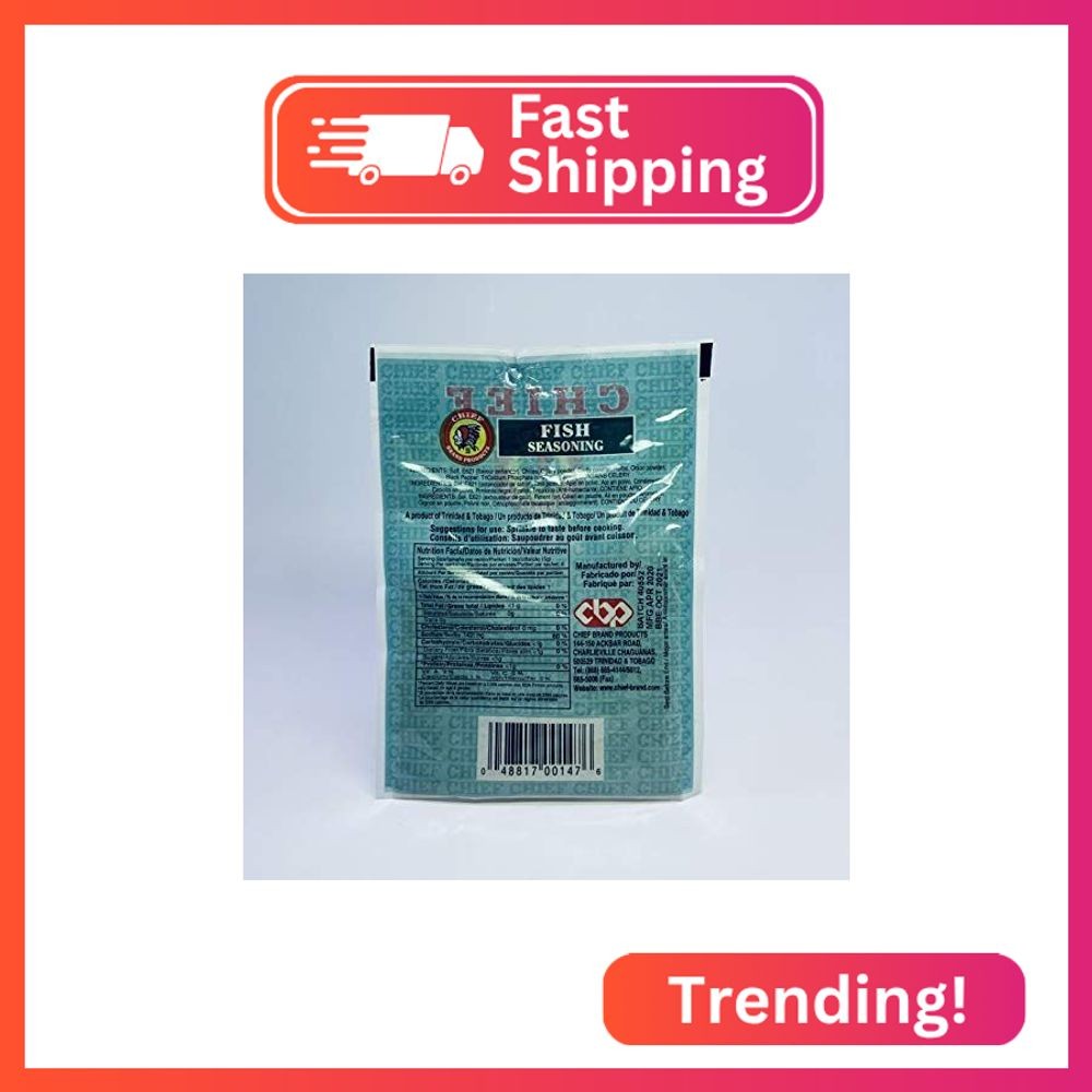Chief Fish Seasoning (40grams Single Bag) – Product of Trinidad