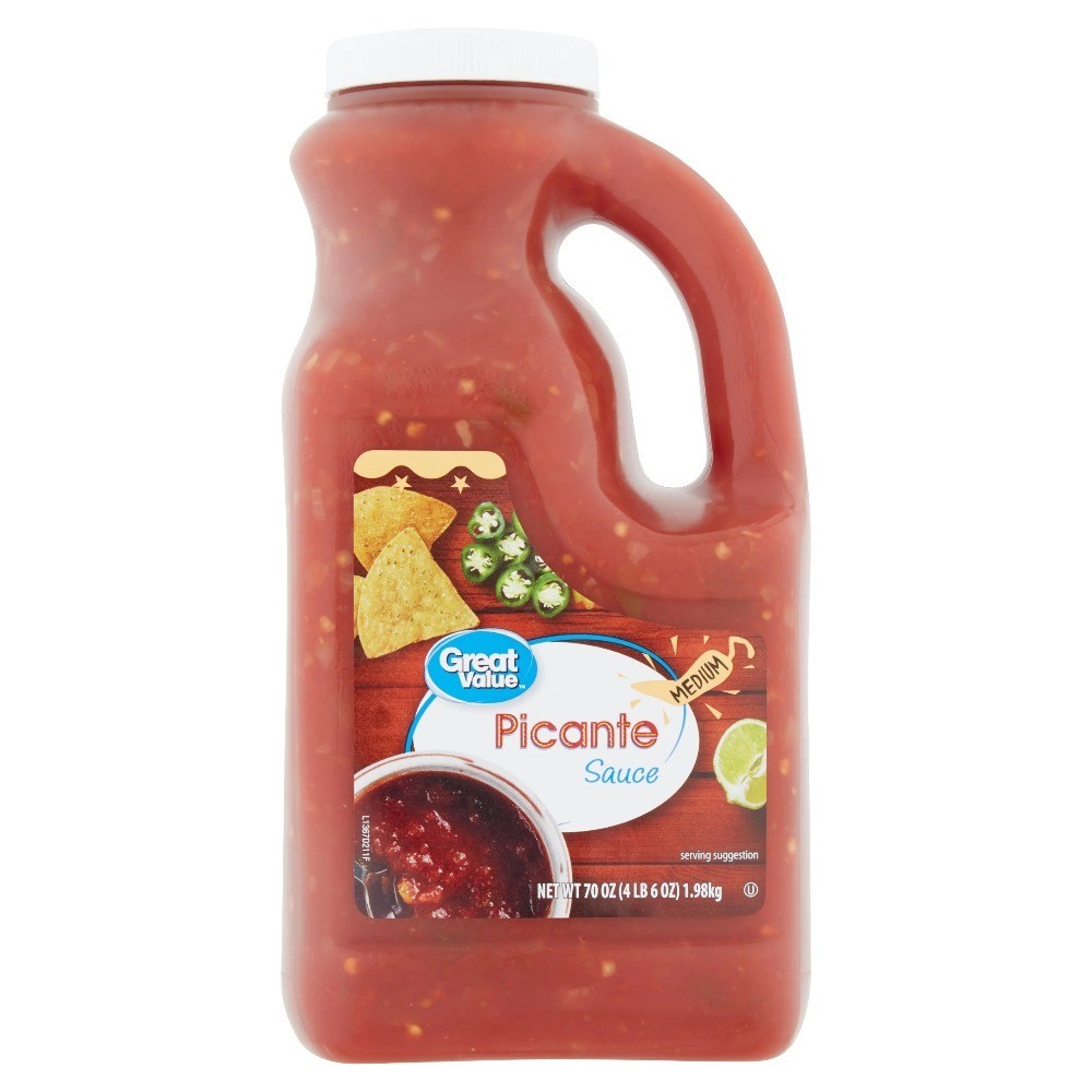 Medium Spicy Picante Sauce Hot Flavor Mexican Style Salsa Dip 70 oz Large Size