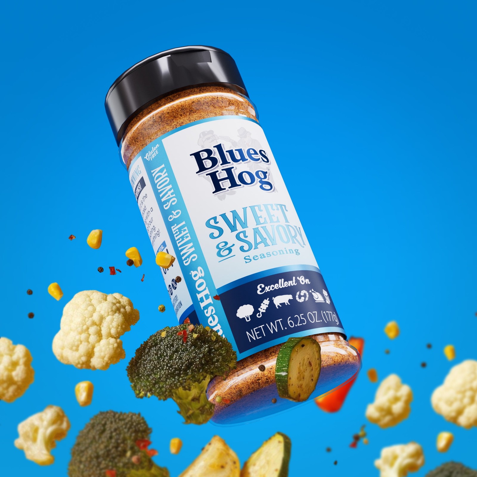 Blues Hog Sweet & Savory Seasoning, Gourmet Dry Rub with Sweet Heat, All-Natural
