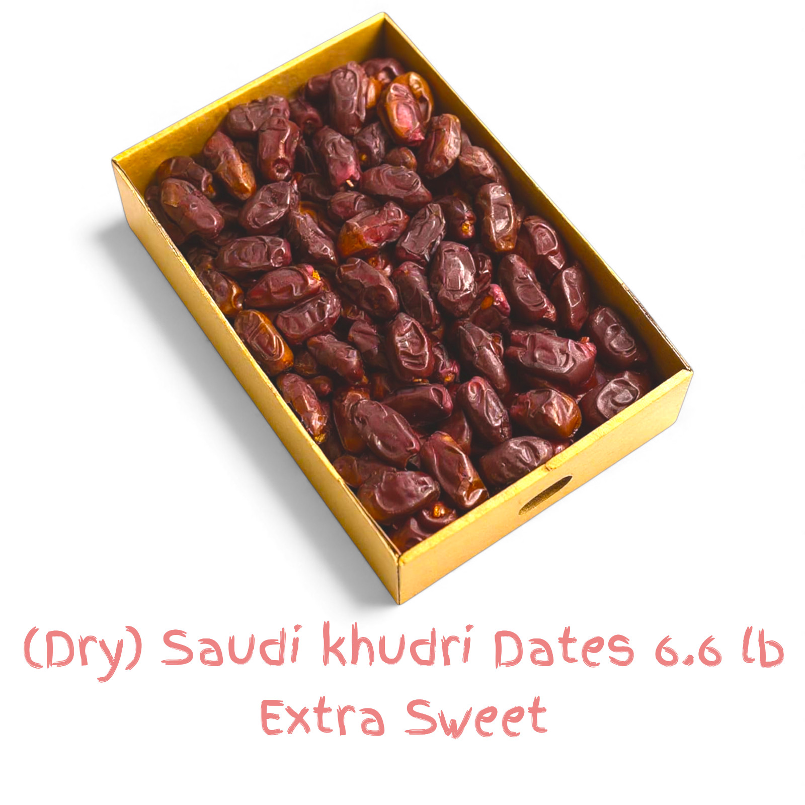 Jumbo Saudi khudri Dates 6.6 lb(3 Kg) Extra Dry, Sweet & Delicious Dates Box