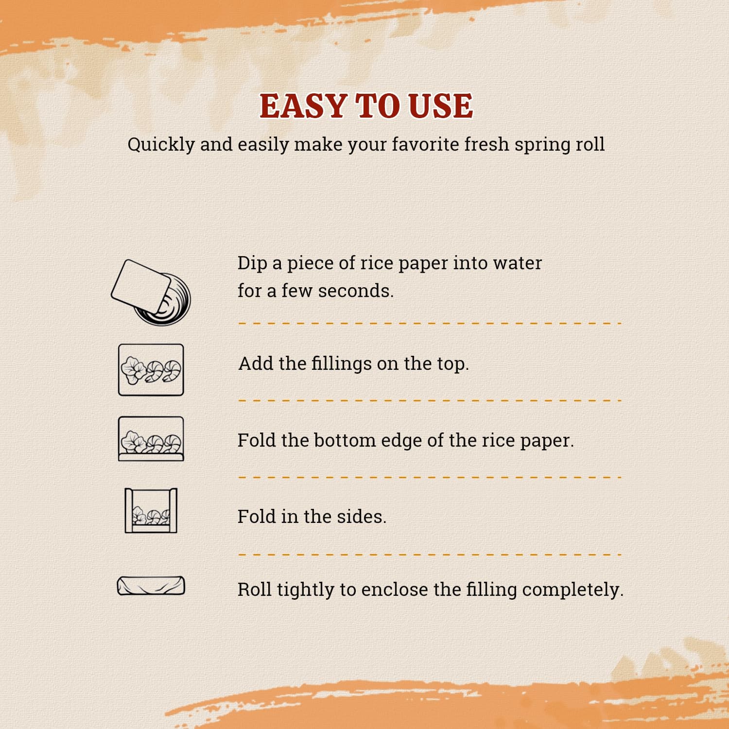 Square Rice Paper Wrappers, 102 Sheets GlutenFree Spring Rolls & Dumplings