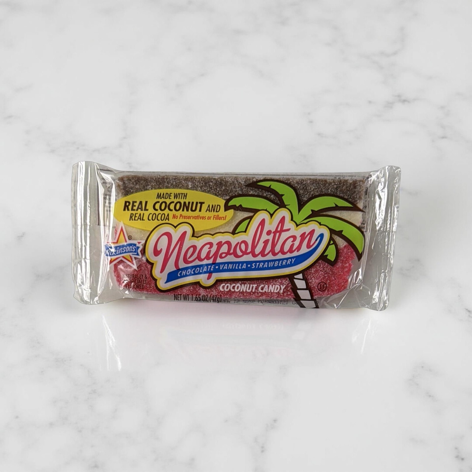 Atkinson’s Neapolitan Chewy Coconut Bars – 1.65 oz Bars, Pack of 6 | Nostalgic T