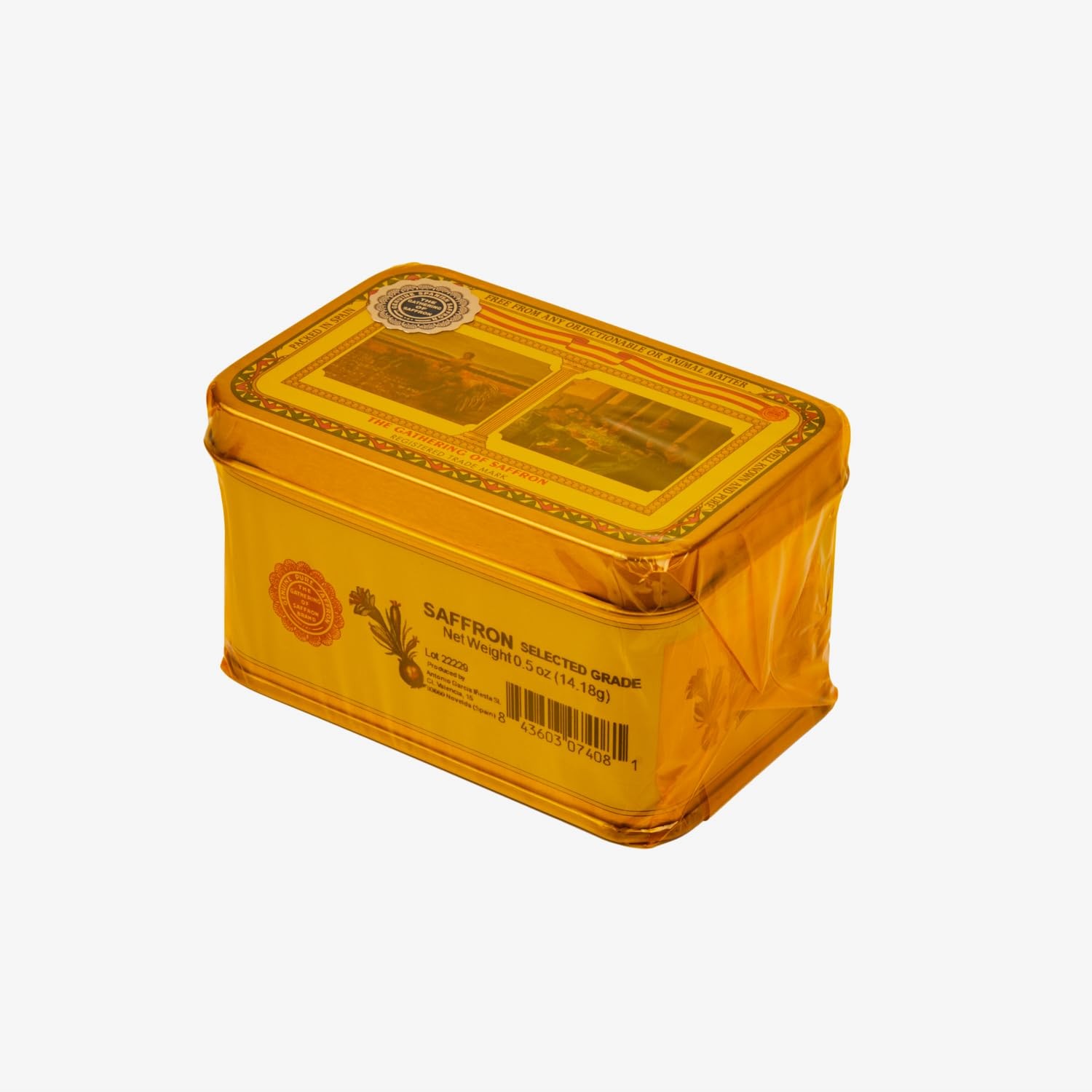 Saffron Threads 1/2 Oz (14.18g) All-Natural Spice for Paella, Risotto