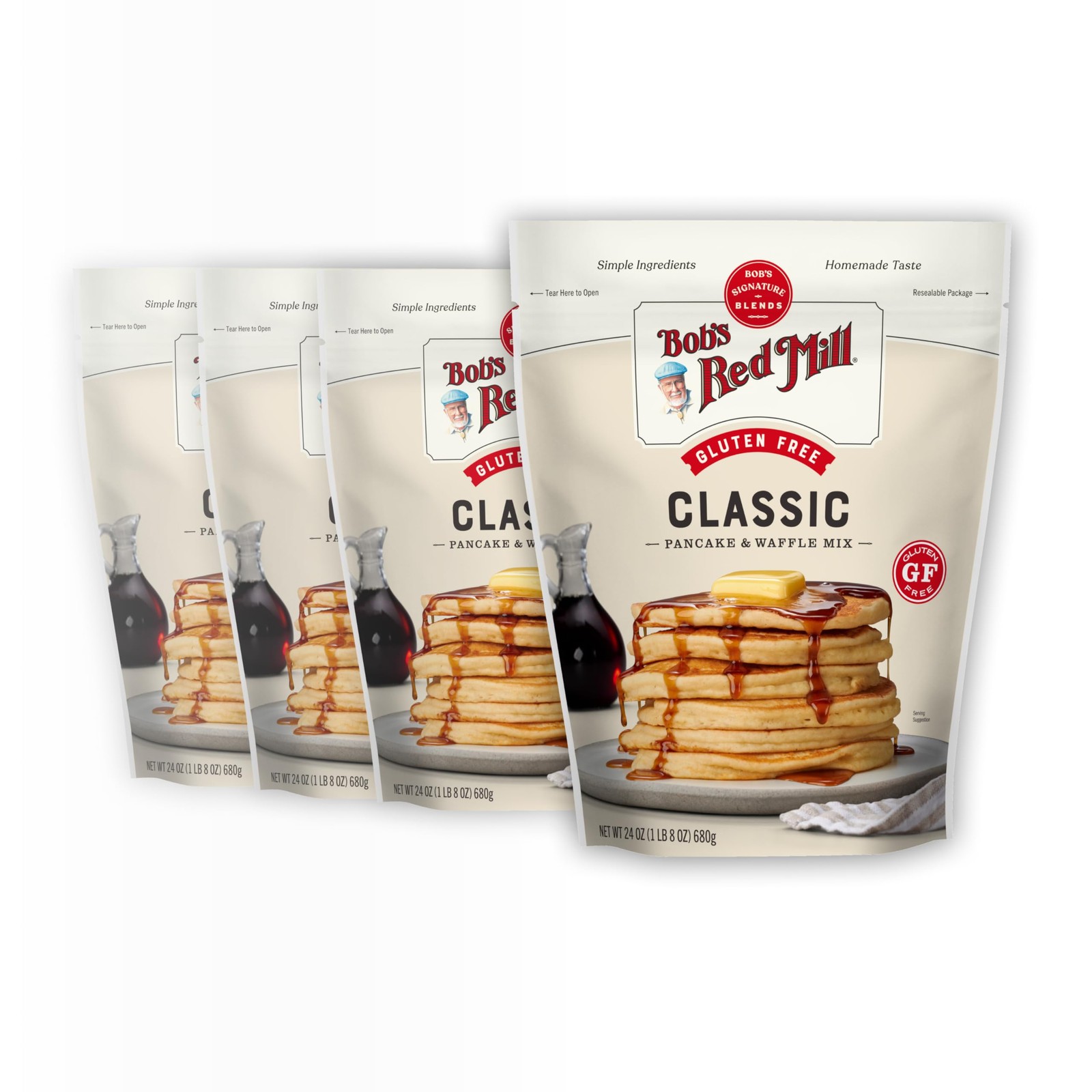Bob’s Red Mill Gluten Free Pancake & Waffle Mix, 1.5 24 Ounce (Pack of 4)
