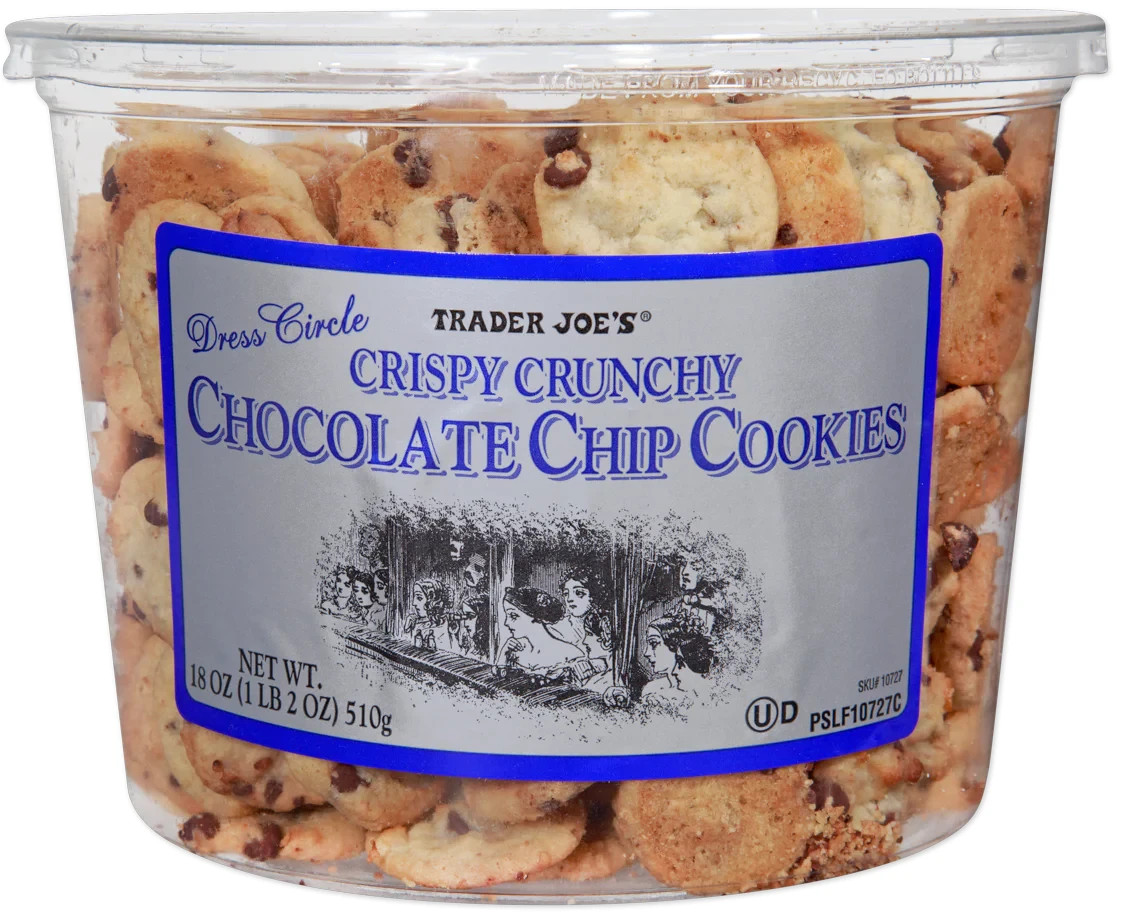 2 Pack Trader Joe’s Crispy Crunchy Chocolate Chip Cookies 18 oz Each
