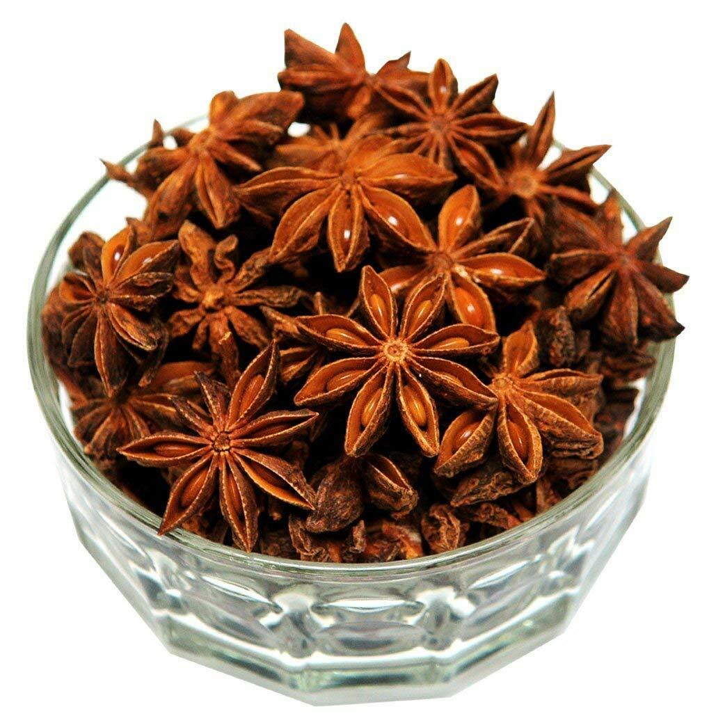 Indian Premium Spices Star Anise (Chakri Phool, Badiyan Phool)