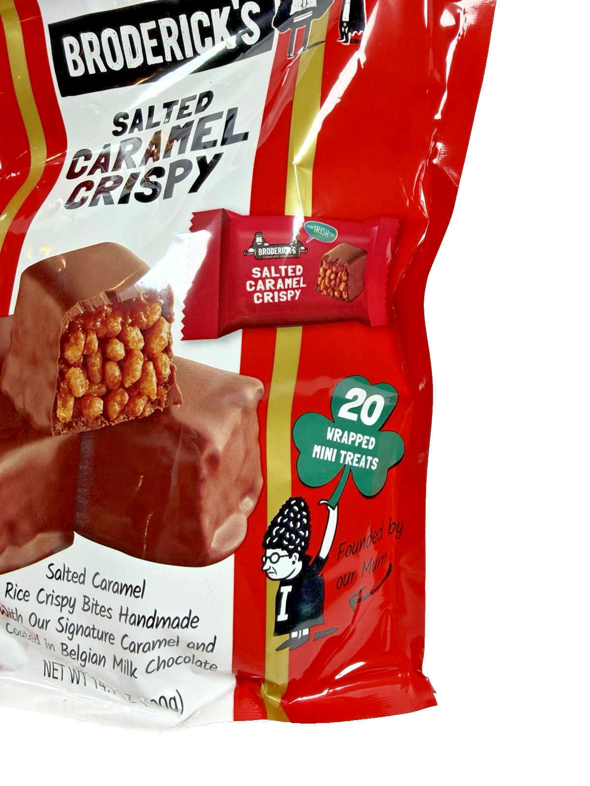 Salted Caramel Crispy, Rice Crispy Bites, Caramel Milk Chocolate, 20 Treats