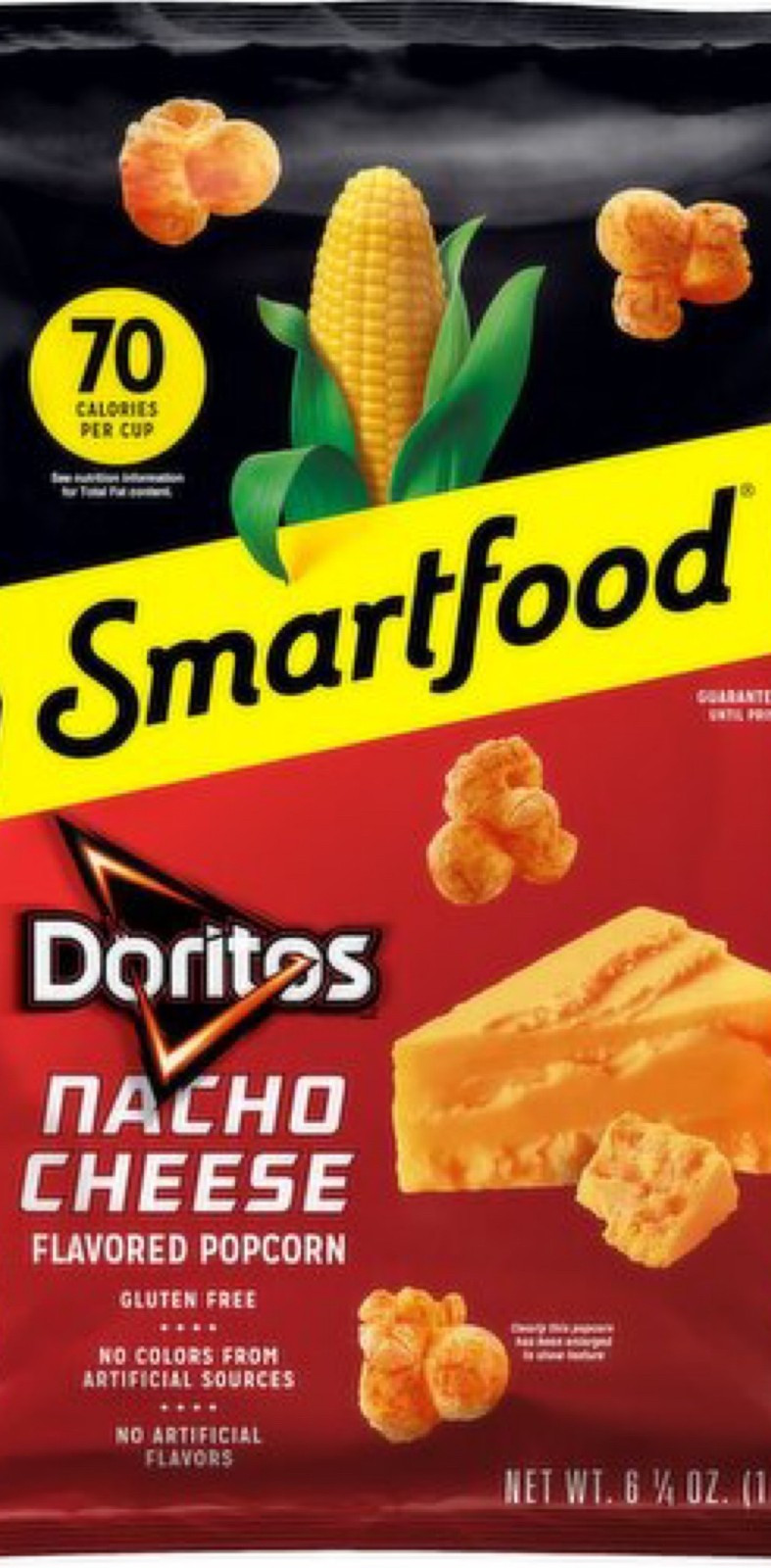 Smartfood Doritos Nacho Cheese Popcorn (6.25 oz Bag) Free Shipping