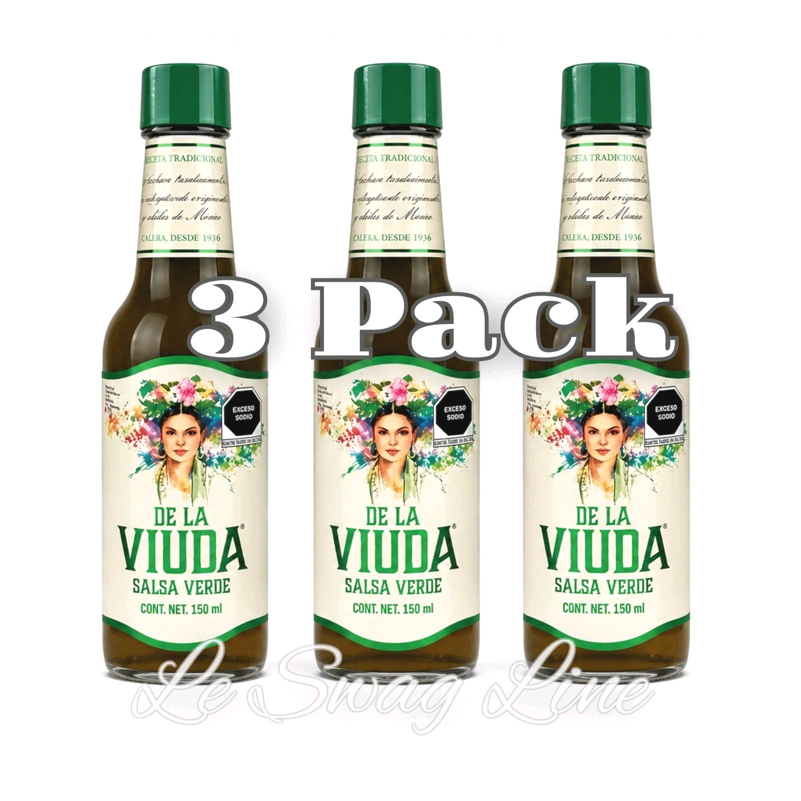 🔥3X De La Viuda Salsa Verde 150mL AUTHENTIC MEXICAN HOT SAUCE TACOS🔥