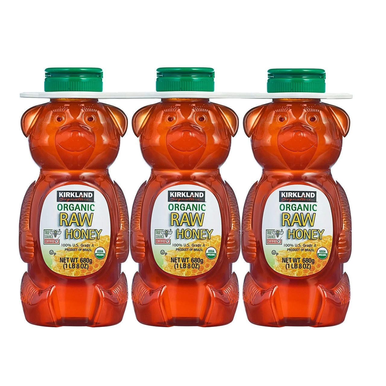 New Kirkland Organic Raw Honey – 24 oz Bottle, 3 Count Natural Sweet Thick Honey