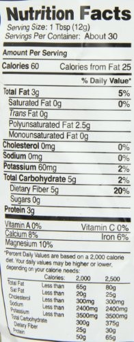 Nutiva Organic Premium Raw Ground Chia Seeds, 12 Ounce, 12 Ounce (Pack of 1)