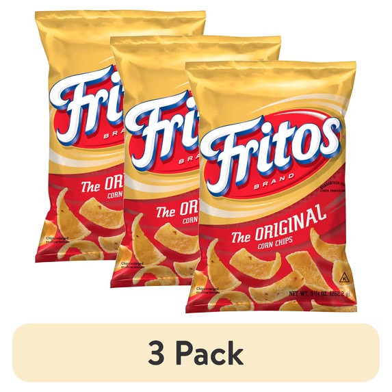 (3 pack) Fritos Regular Corn Chips, 9.25 oz Single Bag