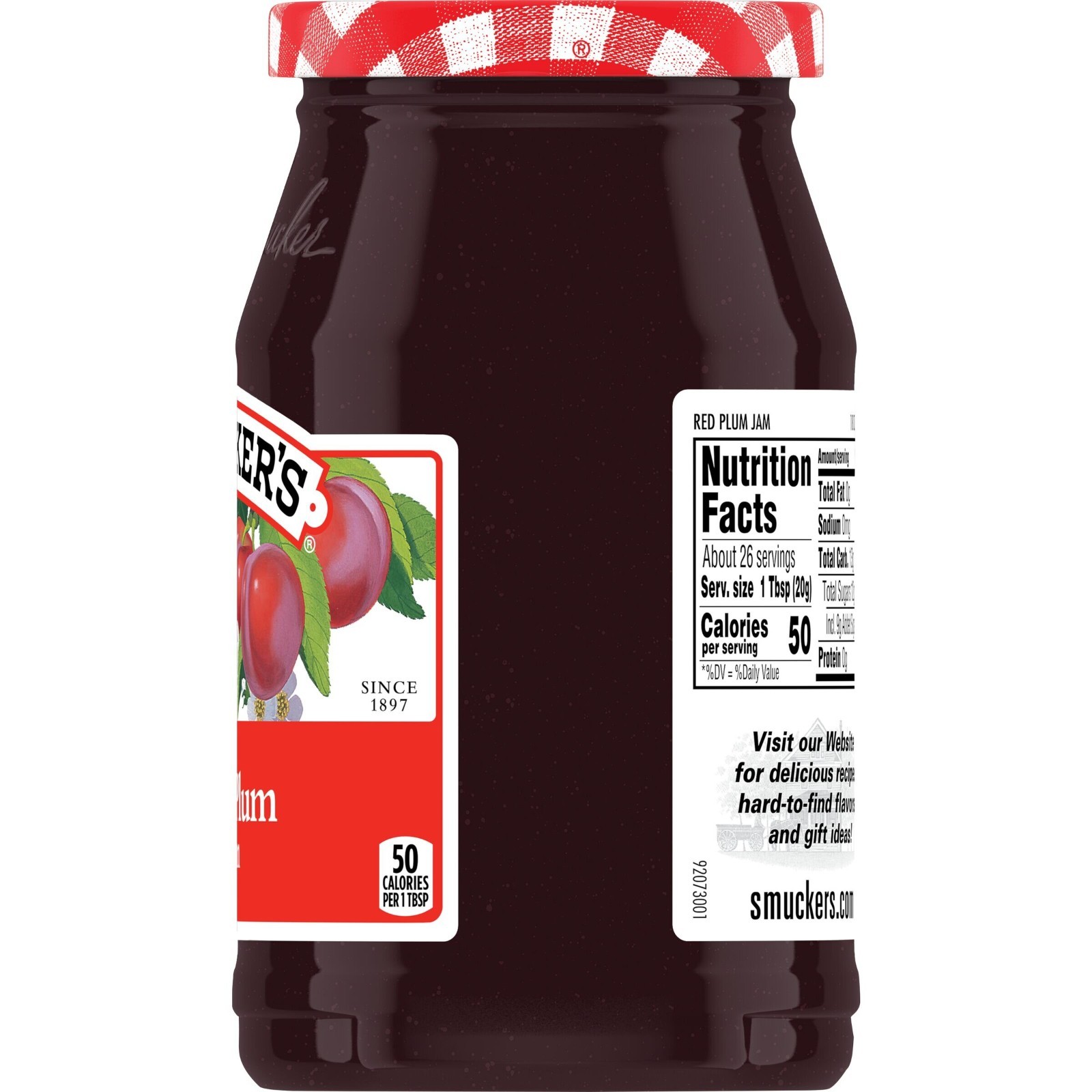 Smucker’s Red Plum Jam 18 oz Glass Jar (2-pack) Expires 02/2028 – In Stock