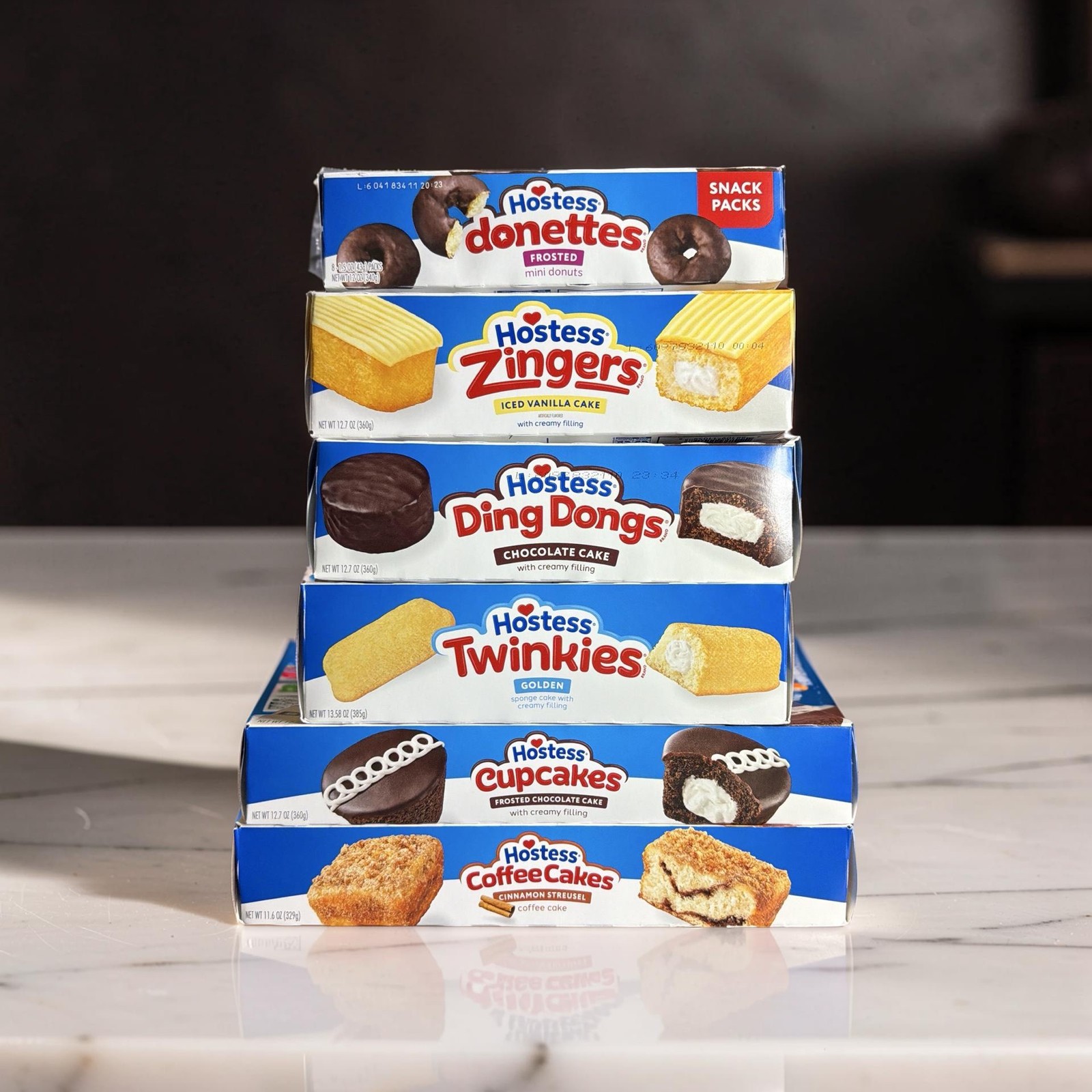 Hostess Snack Cake Lovers Variety Pack 54 Count, Twinkies, Cupcakes, Ding Dongs,