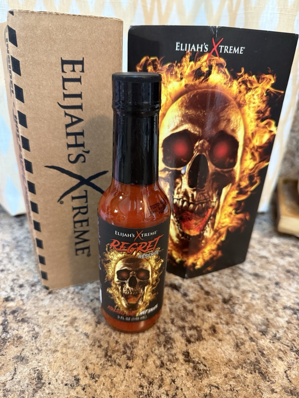 Elijah’s Xtreme Regret Reserve Hot Sauce – Carolina Reaper, Trinidad Scorpion, a
