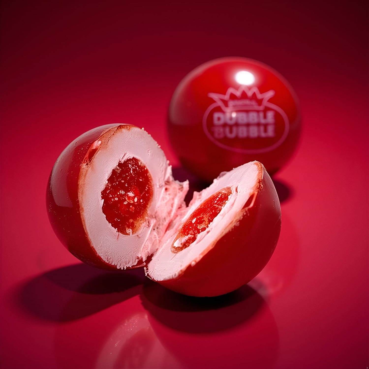 Very Cherry Dubble Bubble Gumballs | Candy Filled Bubble Gum Balls 1″ | 1.5 Poun