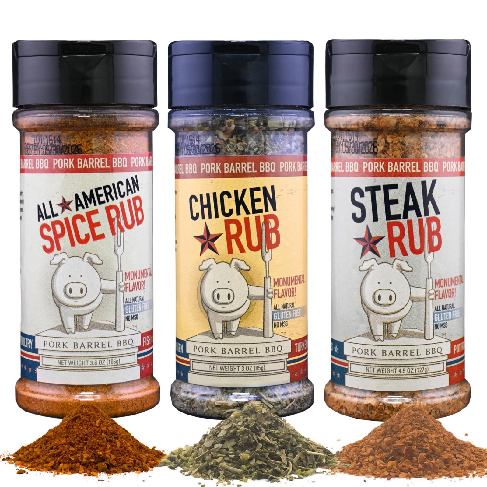 Ultimate Grilling Gift Set BBQ Seasoning Rubs for Men Steak Chicken Veggie