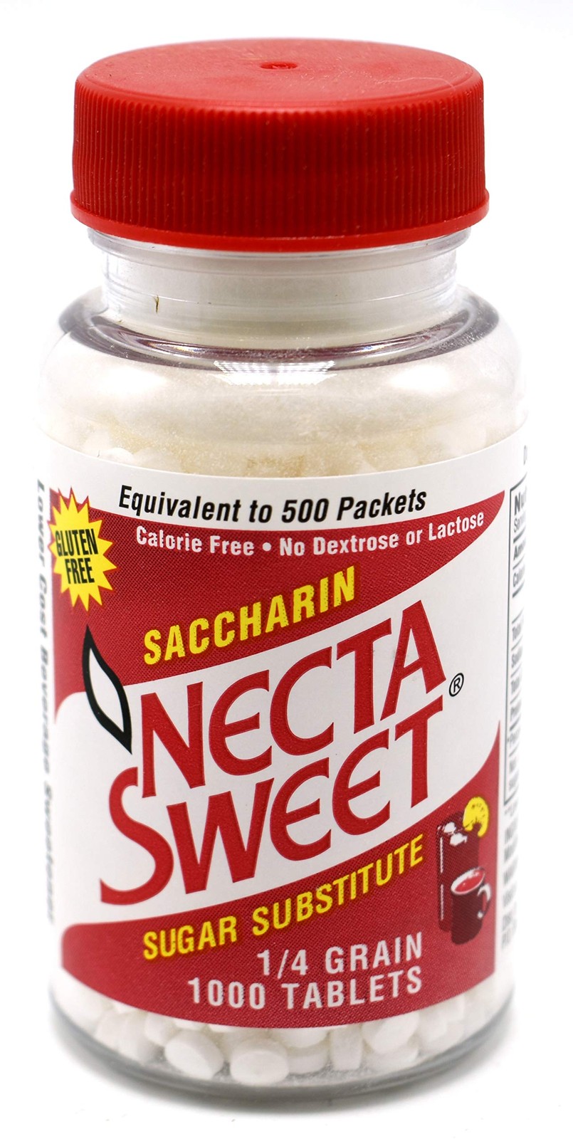 Saccharin Sugar Substitute 1/4 Grain 1000 Tablets Zero Calorie Sweetener Drinks
