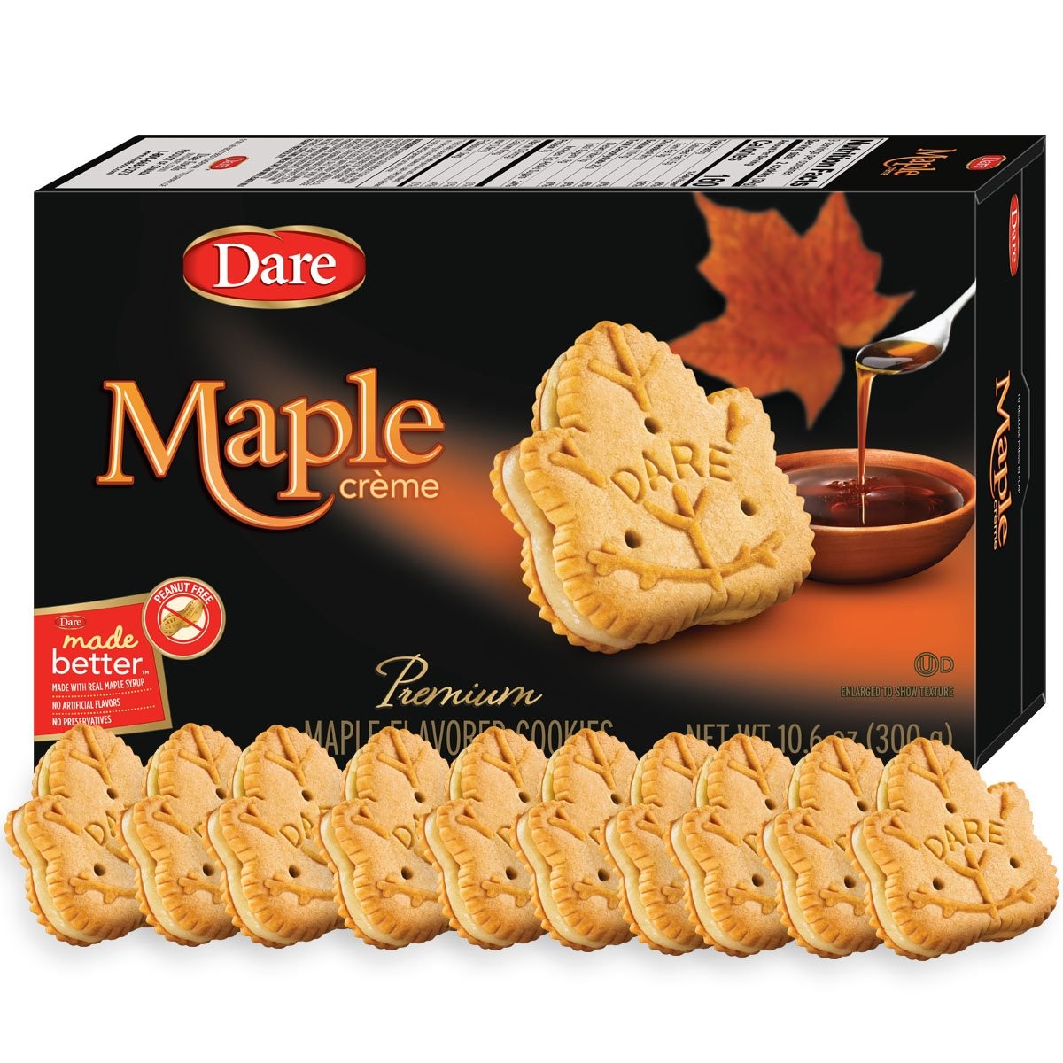 Dare Maple Leaf Crème Cookies – Classic Canadian Cookie Made with Real Maple…