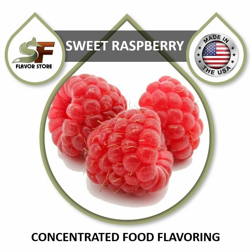 Sweet Raspberry Food Flavor, Flavoring Concentrate 1oz/30ml – 4oz/120ml