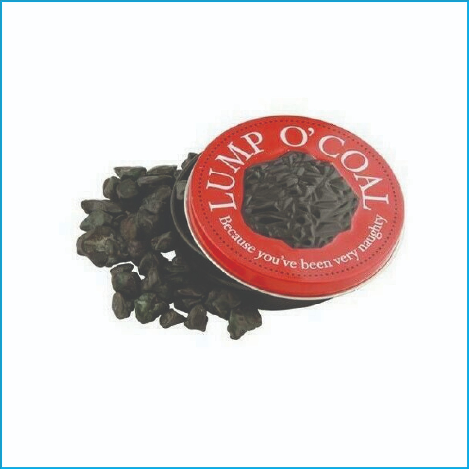 Boston America Lump O Coal Chewing Gum Candy Tin Christmas Novelty Gag Gift
