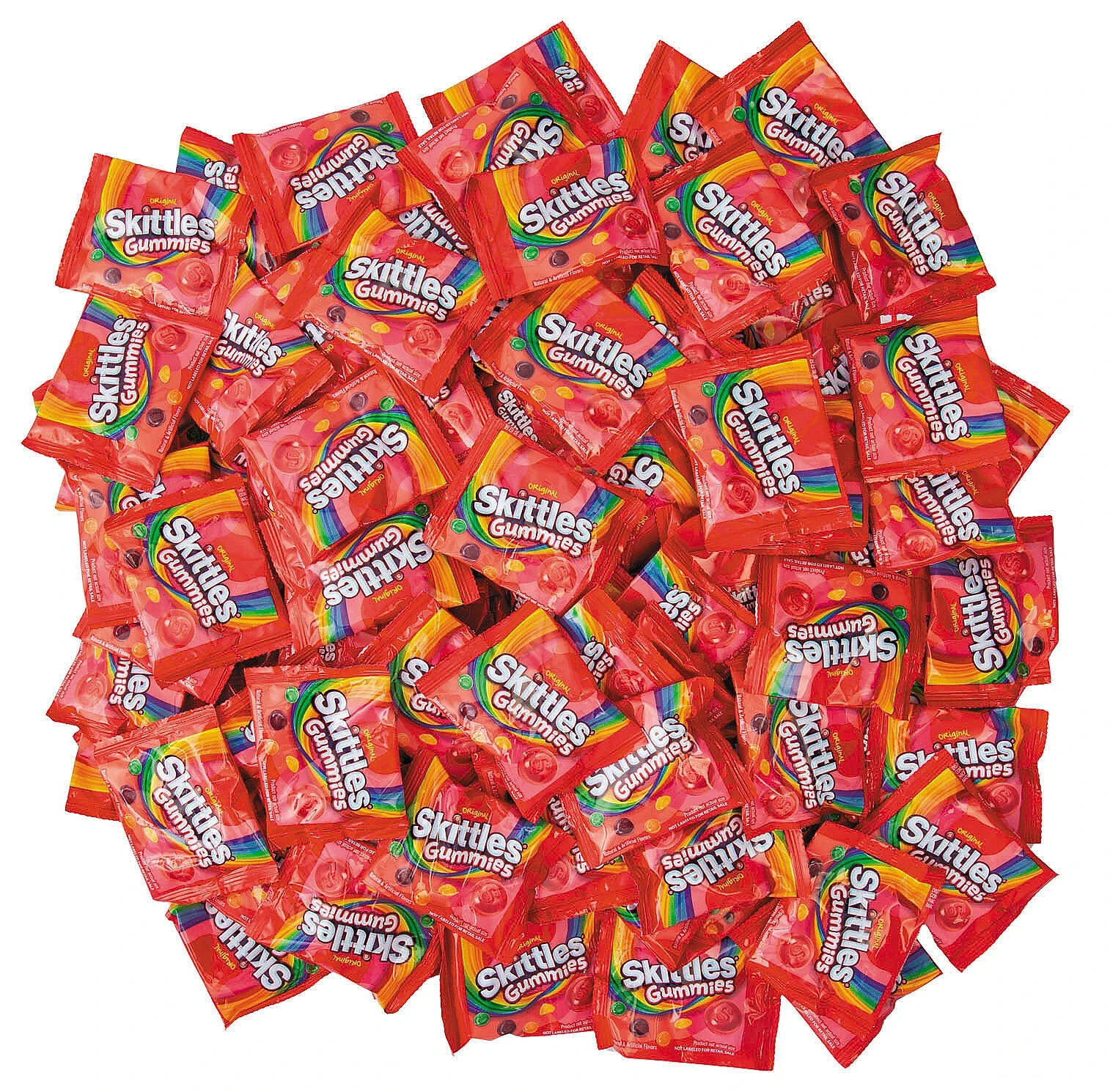 Skittles Gummies Original, Assorted Fruit Flavors, Fun Size Packets (2 Pounds)
