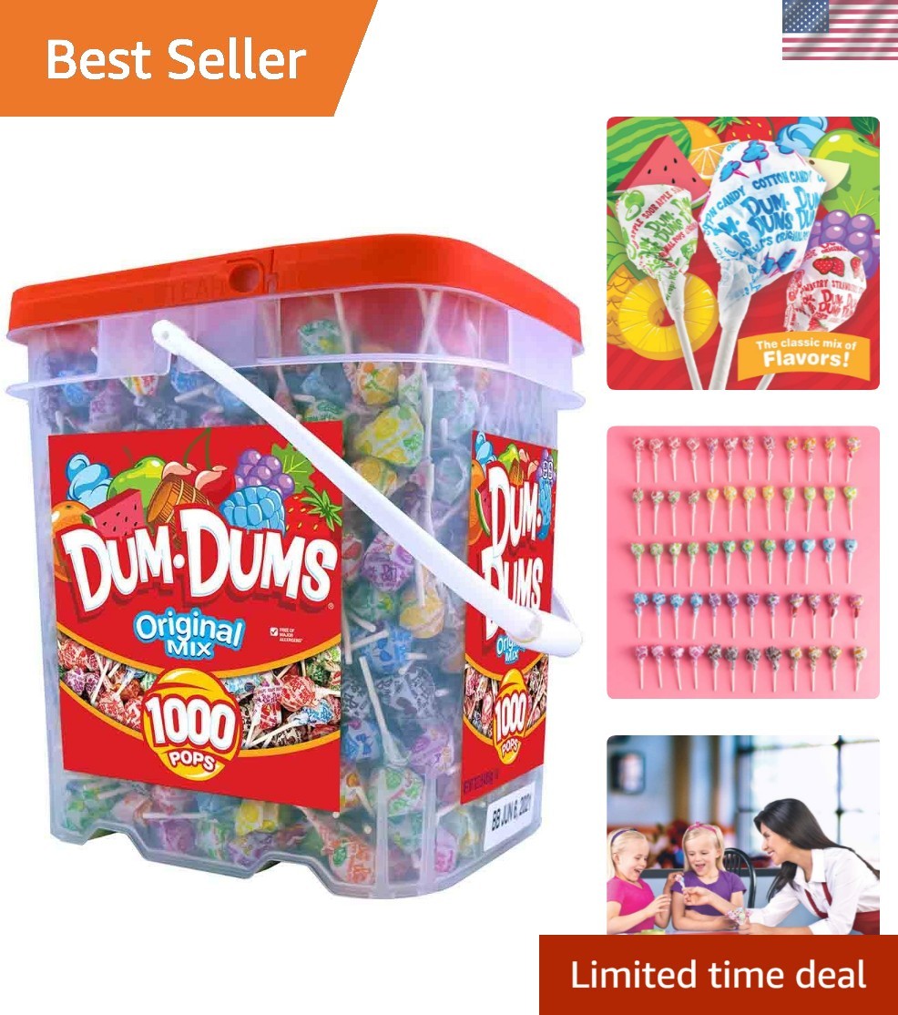 Bulk 1,000 Count Assorted Lollipops – All-Time Favorites for Every Occasion