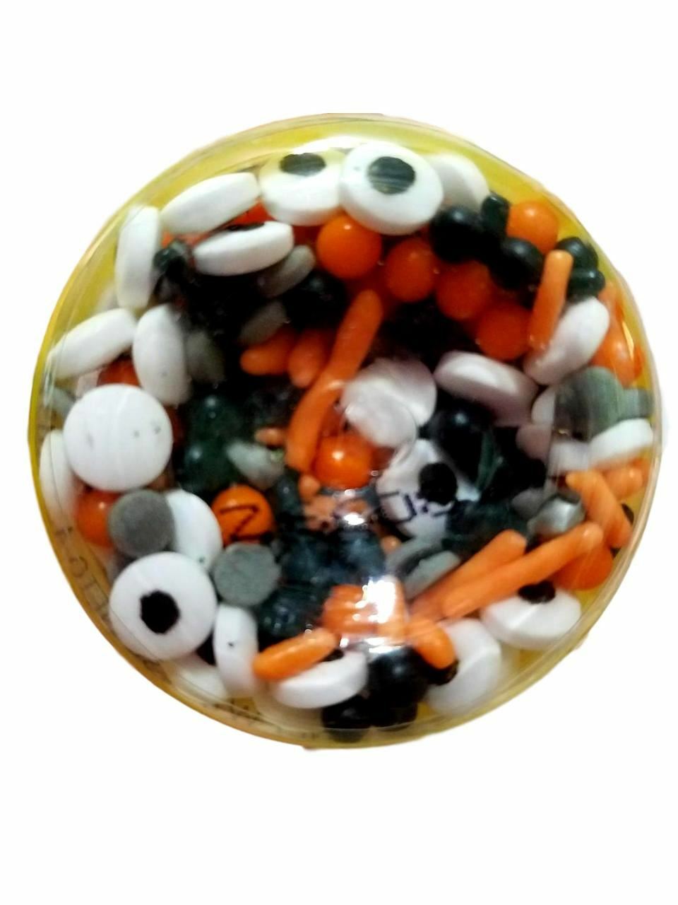 Spooky Eyes Mix Tall Sprinkles Decorations 4 oz Wilton Halloween
