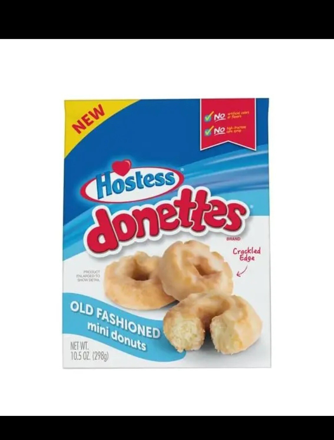 Hostess Donettes Mini Donuts, Old Fashioned, 10.0 Ounce Bag (269g)