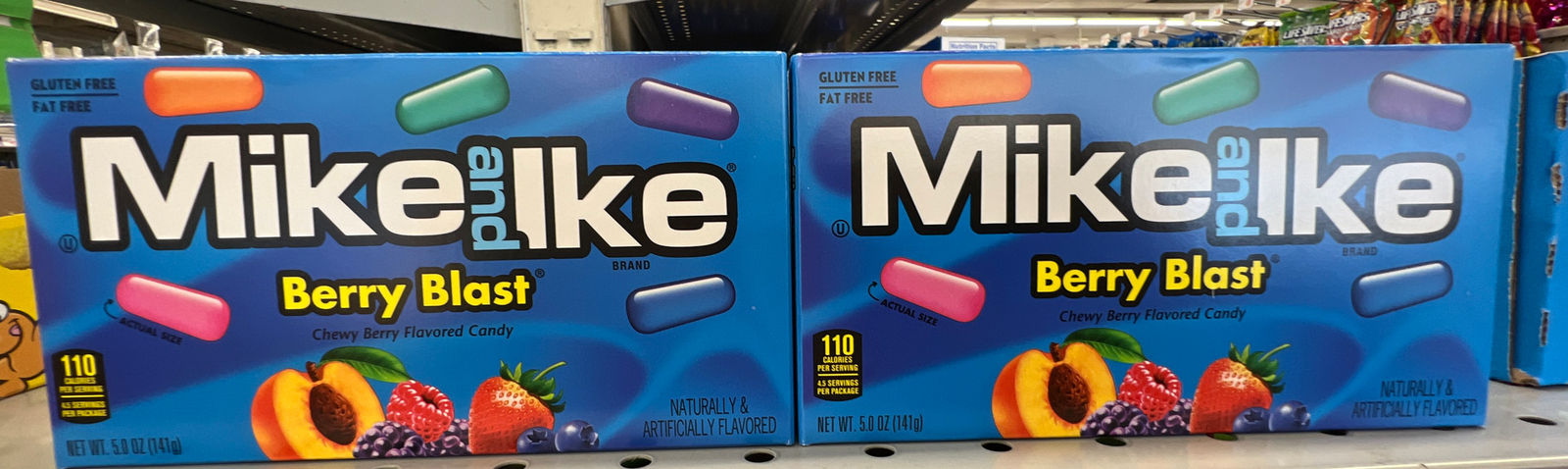 Mike and Ike Candy, Berry Blast 2-Pack 5oz Boxes