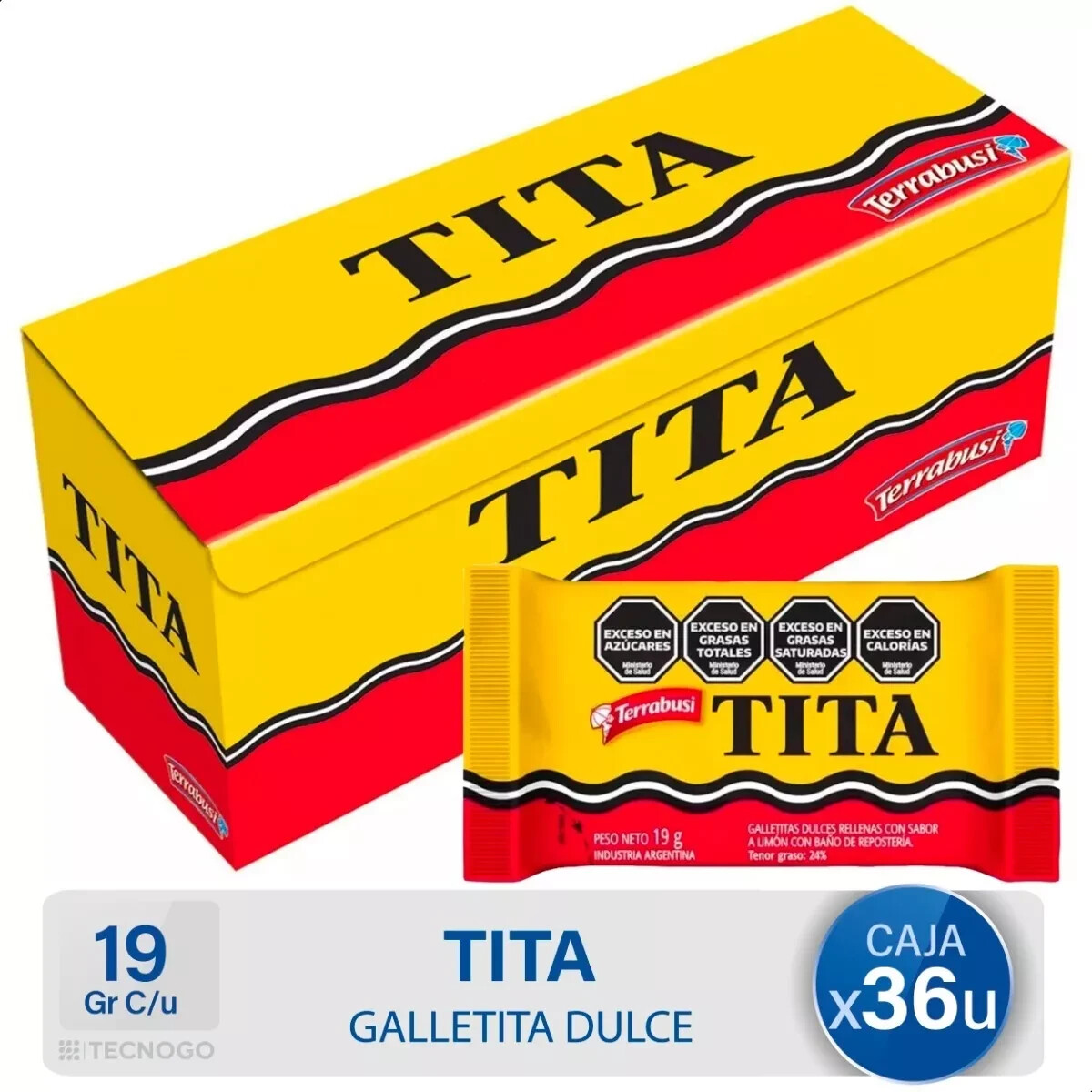 Tita – Galletita 19g, Box x36 Units
