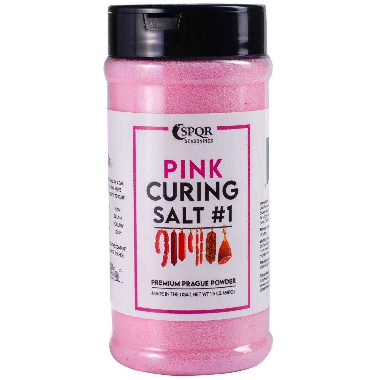 Curing Salt , Quick Cure Prague Powder 24 oz – Ideal for Sausages and Bacon