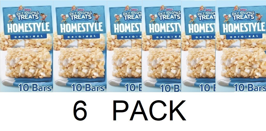 Rice Krispies Treats Homestyle Original Chewy Marshmallow Squares 10 bars – 6 PK
