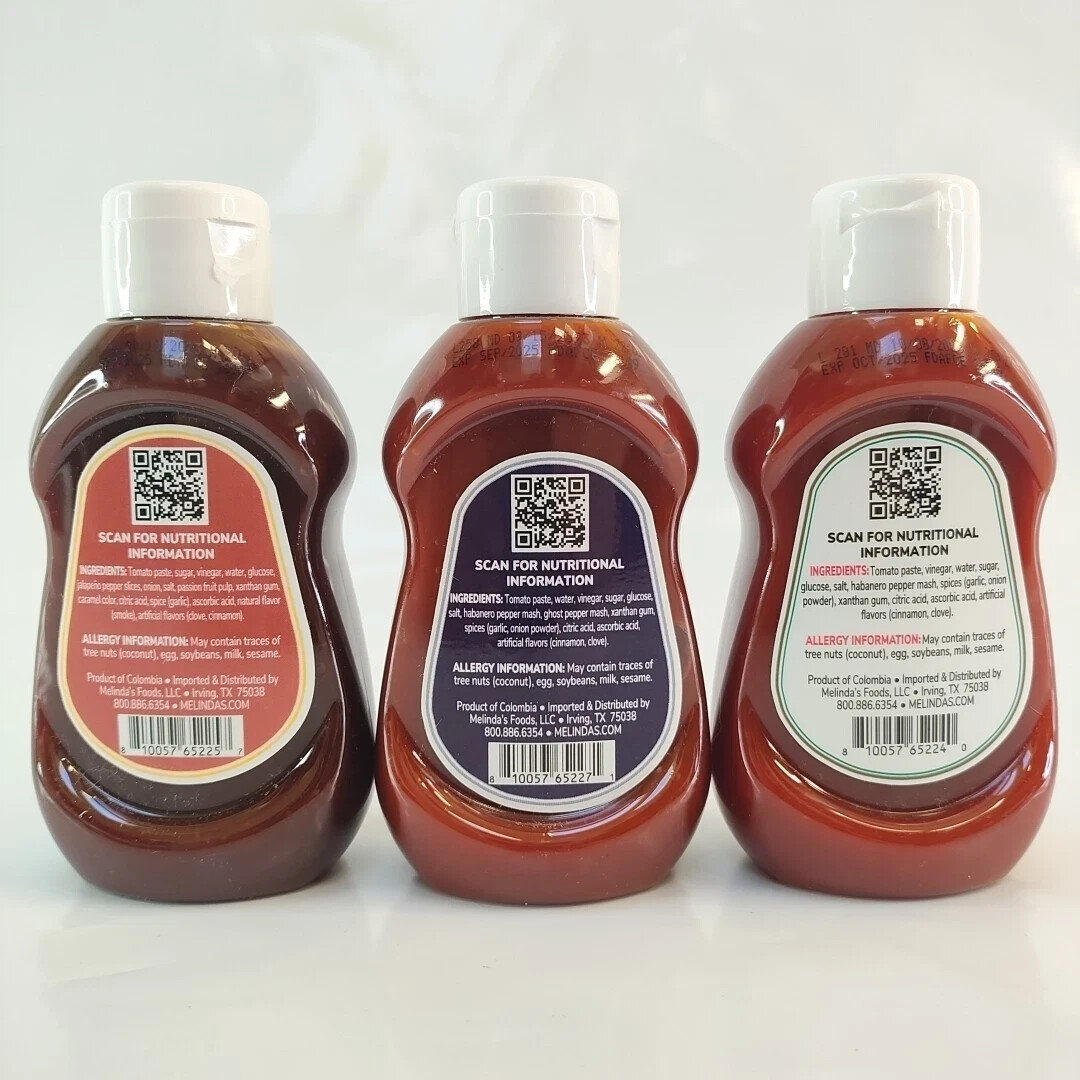 Melinda’s Ketchup Ghost Pepper Habanero Chipotle Travel 4 oz 118ml Hot Flavored