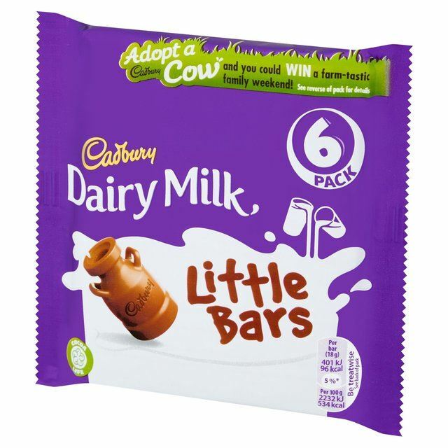 Cadbury Dairy Milk Little Bars – 6 x 18g (0.24lbs)