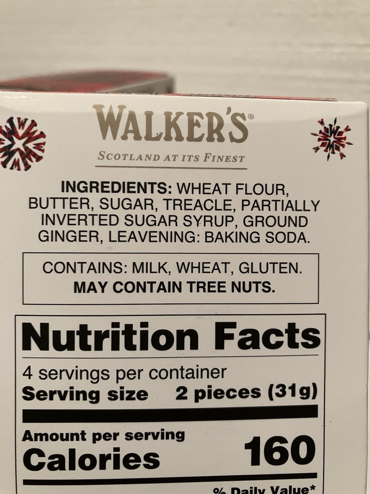 Walker’s Festive Shortbread Gingerbread Men – 4.4 oz Shortbread Cookies Lot of 2
