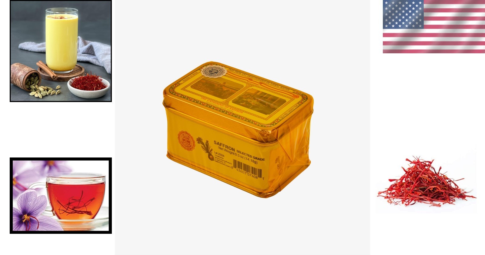All-Natural 1/2 Oz Saffron Threads – 14.18g of Culinary Gold for Gourmet Chefs