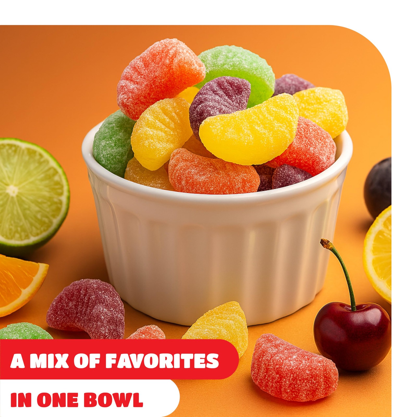 Fruit Slices Jelly Candy – 1 Pound Pack – Old Fashioned Jelly Candy for Holid…