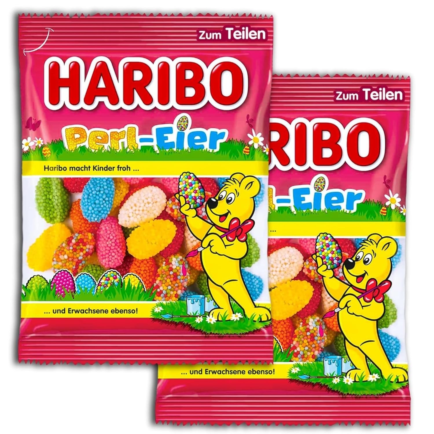 Haribo gummies PERL EIER sugar pearl covered 2 x 200g/2 x 7.05oz FREE SHIPPING
