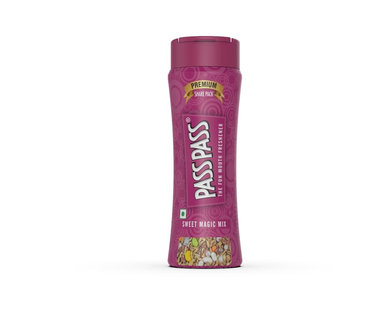 Pass Pass Sweet Magic Mix Mouth Freshener 105gm Dinning Table Pack of 1