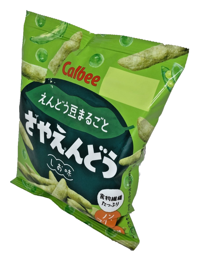 Japan Snow Pea Snack Calbee Green Pea Snack Salted Flavor 26g × 24 bags