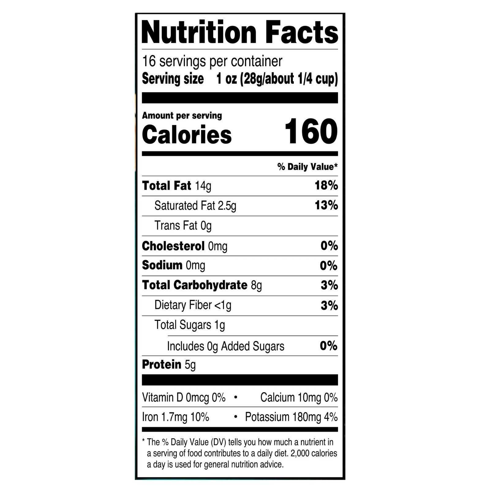 Great Value Deluxe Whole Cashews, Unsalted, 16 oz NEW