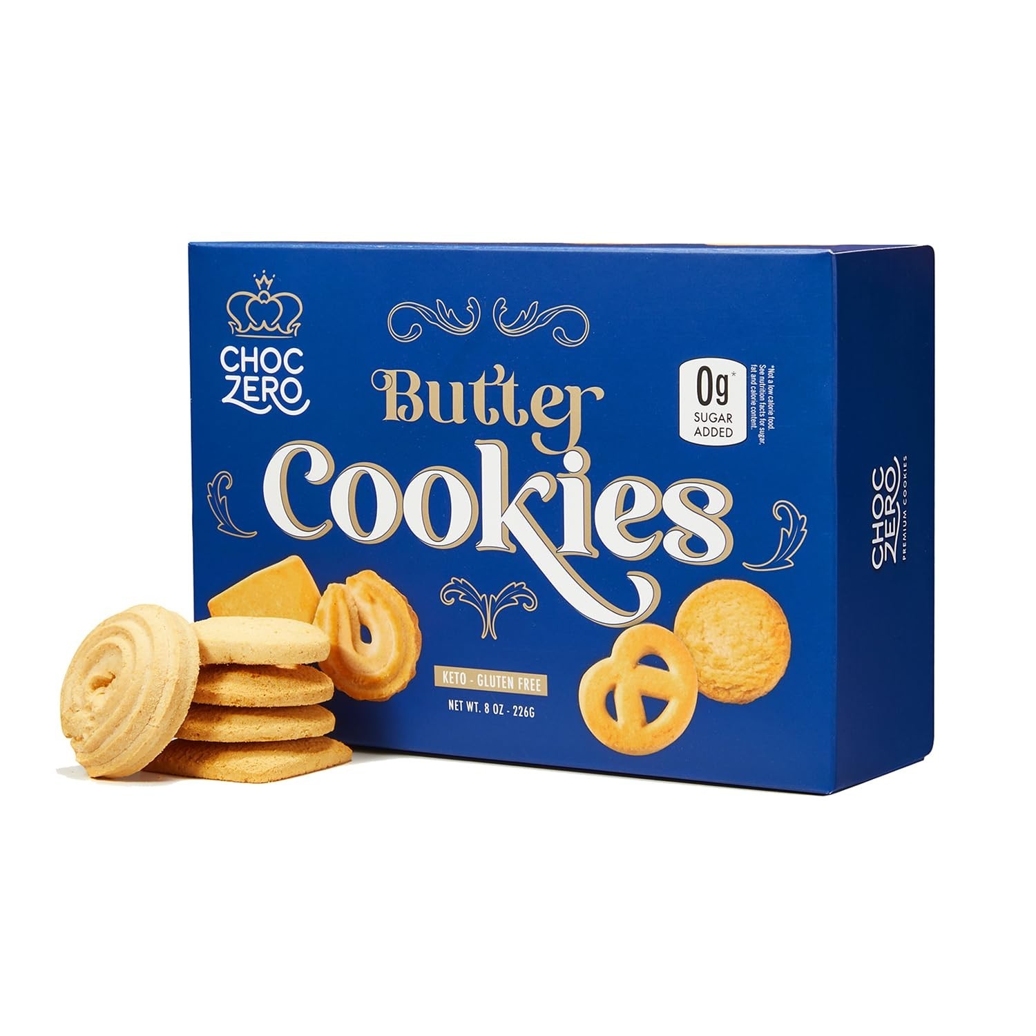 Keto Butter Cookies – Sugar Free Danish Shortbread Gift – Gluten Free 8 oz