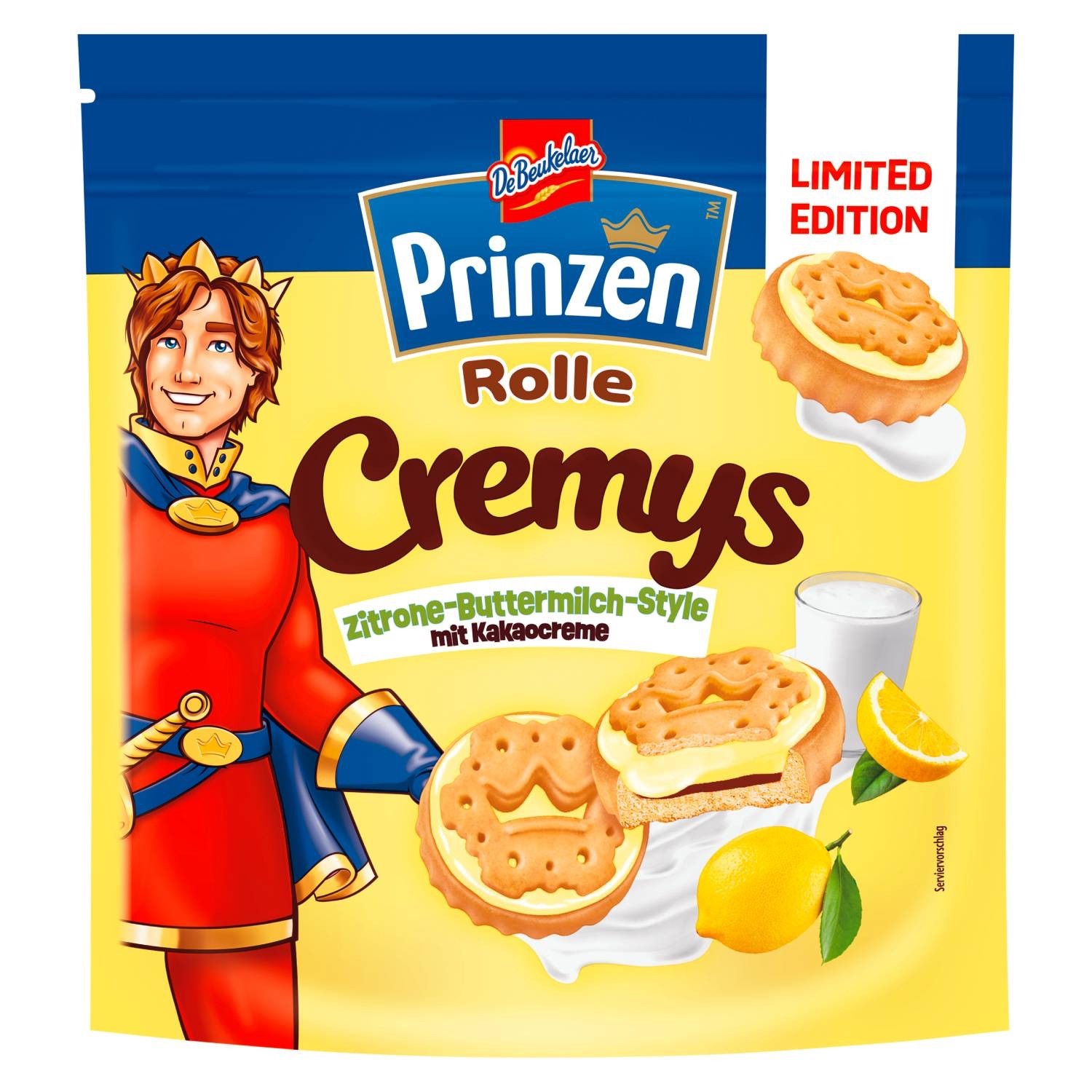 Prinzen Rolle Cookies CREMYS Mini LEMON BUTTERMILK cream 172g-FREE SHIPPING