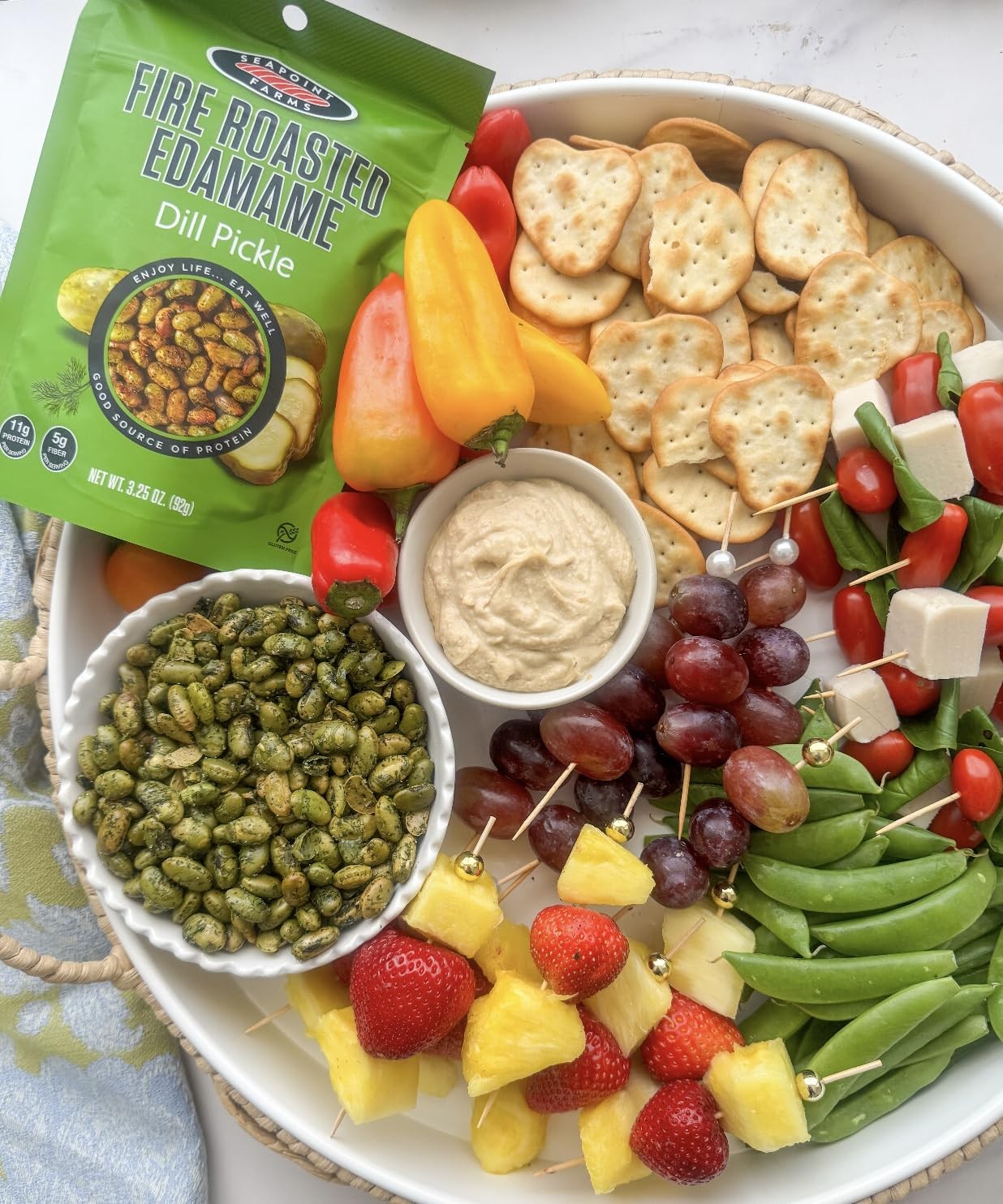 Fire Roasted Edamame, Plant Based Snack, 11g High Protein, Vegan, Gluten-Free…