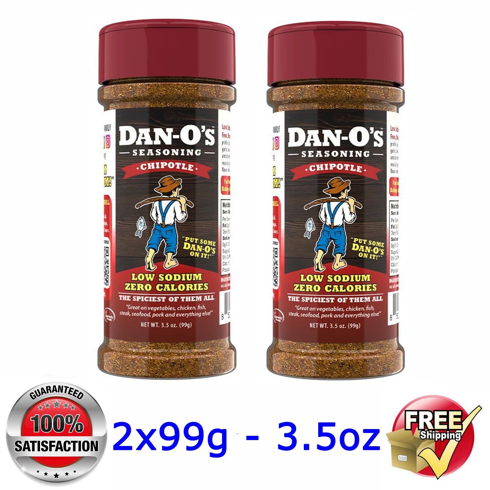 Dan-O’s @ CHIPOTLE Seasoning Mix – 0 Calories @ 2x 3.5oz/99g