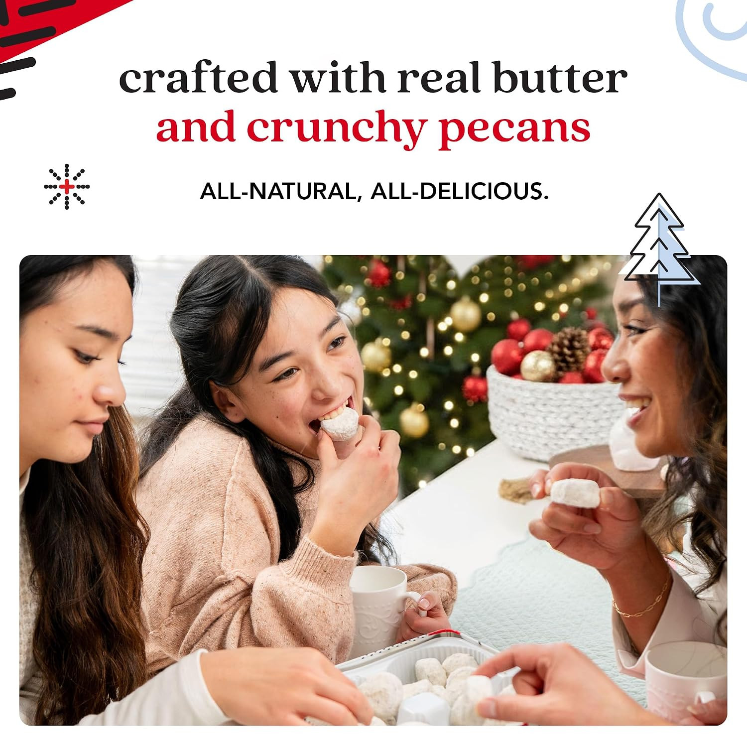 David’S Cookies Winter Wonderland Butter Pecan Meltaway Cookies Tin – Delicious